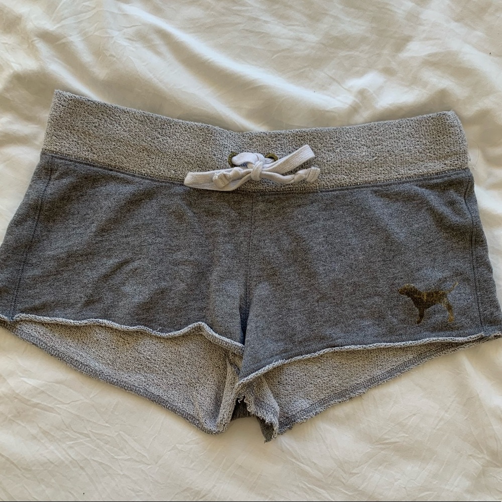 PINK Grey Sweat shorts size XS